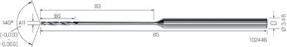 Slika Kl.-Bohrer VHM eXe 30xd Stahl CD-FLEX          0,30mm MIKRON