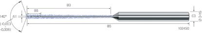 Slika Kl.-Bohrer VHM eXe 50xd Stahl CD-FLEX-IK       1,03mm MIKRON