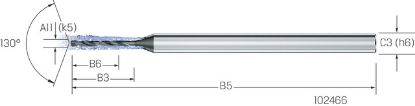 Slika Kl.-Bohrer VHM eXe 8xd Inox CD-SST-IK        1,25mm MIKRON