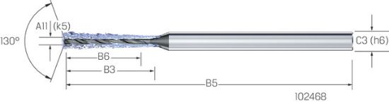 CrazyDrill SST VHM RIP 12xd, Inox, IK,  0,20mm MIKRON