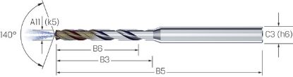 Slika SVEDER VHM D1,00mm L=55/6mm 6xD IKZ CrazyDrill SST-Inox eXedur SNP MIKRON