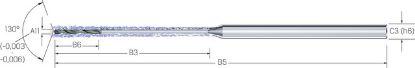 Slika Kleinstbohrer VHM exe 30xd Ino CD-FLEX-IK       0,35mm MIKRON