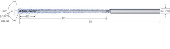Kleinstbohrer VHM exe 50xd Ino CD-FLEX-IK       0,30mm MIKRON
