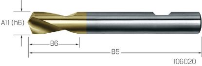 Slika NC-Anbohrer HSS-Co TiN 120° ISO10898/N    3,00mm PREMUS