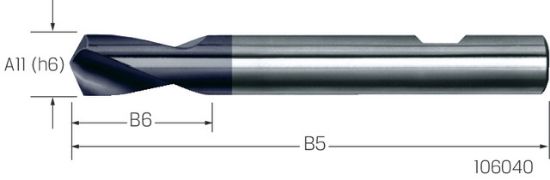 NC-Anbohrer HSS-Co TiAlN 120° ISO10898/N    3,00mm PREMUS