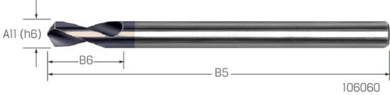 NC-Anbohrer HSCO TiAlN 120°lg. ISO10898/N    4,00mm PREMUS