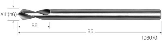 NC-Anbohrer HSS-Co 90°lang ISO10898/N    4,00mm PREMUS