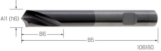 NC-Anbohrer VHM TiAlN 120° ISO10898/N    3,00mm PREMUS