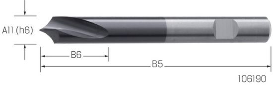 SVEDER SREDIŠČNI VHM-NC 90° D3,0mm K10 TIALN