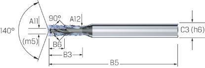 Slika Kleinstbohrer VHM TiAlN INOX CD-PILOT         0,30mm MIKRON