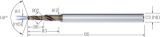 Slika Kleinstbohrer VHM exe 3xd Inox CD-COOLPILOT     1,15mm MIKRON
