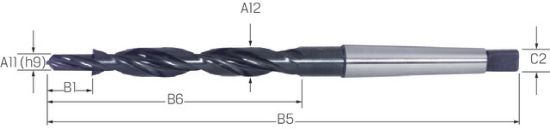 SVEDER ŠPIRALNI - STOPENJSKI DIN8377 D5,5/D10mm HSS                             