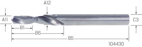 SVEDER KRATKOSTOPENJSKI DIN1897 za M3 (2,5x8,8) HSS    