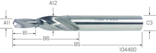 SVEDER KRATKOSTOPENJSKI 3,4/6,0x9mm za M3 180° HSS 