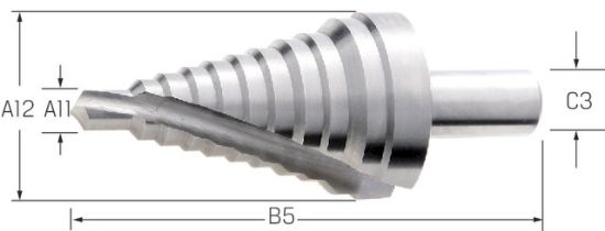 SVEDER STOPNIČASTI D10,5-32,5mm HSS PREMUS