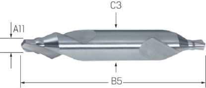 Slika Zentrierbohrer HSS  60° Wulst DIN  333/A    2,50mm PREMUS