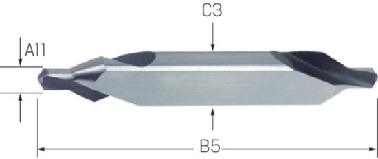 Zentrierbohrer HSS  60° Fläche Werksn. /A    2,00mm PREMUS