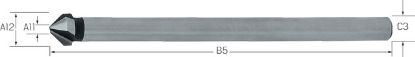 Slika GREZILO DIN335/C 90° D10,4mm HSS - dolgo