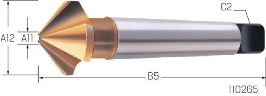 GREZILO DIN335/D 90° D25,0mm MK2 HSS-TiN