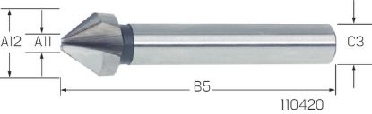 Slika GREZILO 75° DIN334/C D12,4mm HSS 