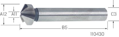 Slika GREZILO 120° DIN334/C D16,5mm HSS    