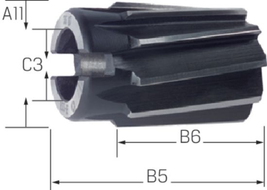 POVRTALO NATIČNO DIN219B D25,0mm H7 HSS-E