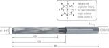 Slika POVRTALO ROČNO DIN206 D11,0mm H7 HSS