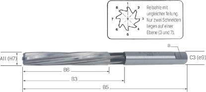 Slika POVRTALO ROČNO DIN206 D11,0mm H7 HSS