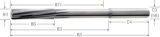 Slika NC-Masch.Reibahle VHM TiAlN H7 DIN 8093/2B   1,80mm PREMUS