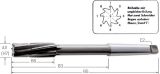 Slika Maschinen-Reibahle HM DIN 8094/B   15,00mm PREMUS