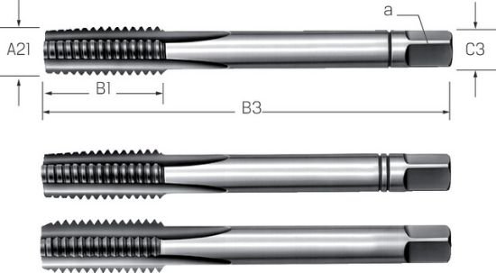 Handgewindeb.-Satz HSS DIN  352   M 1 x0,25 PRETEC