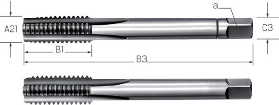Handgewindeb.-Satz HSS DIN 2181  MF 3 x0,35 PRETEC