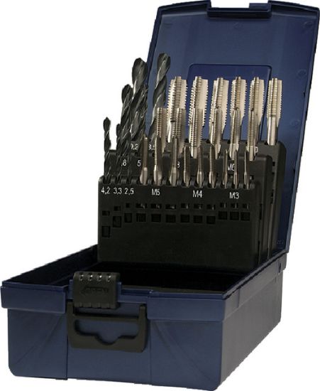 SVEDRI NAVOJNI ROČNI V GAR. M3-M12 HSS (svedri + navojni svedri)  1GAR.=28kosov