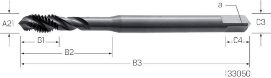 SVEDER NAV.STROJNI DIN371/C M3 Typ:ST R40/OX HSS-E 