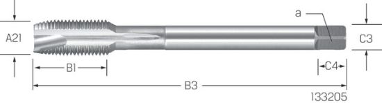 Masch-Gew-Bohrer HSSE-V3 DIN  374/B    MF 3x0,35 PREMUS
