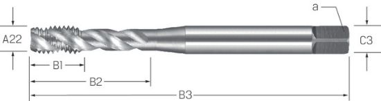 SVEDER NAV.STROJNI DIN2184-1/C UNC 2-56 HSS-E-V3