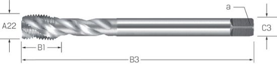 Masch-Gew-Bohrer HSSE-V3 DIN  374/C   UNF   3-56 PREMUS