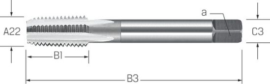 SVEDER NAV.STROJNI NPT 1/8"-27 HSS-E-V3    