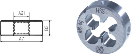 Schneideisen HSS EN 22568/B     M   1 x0,25 JBO