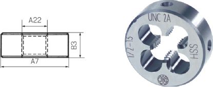 Slika Schneideisen HSS EN 22568/B      UNC7/16-14 JBO