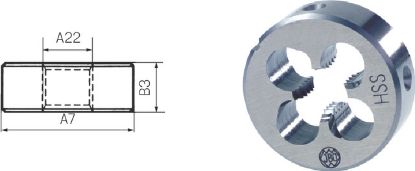Slika Schneideisen HSS EN 22568/B      UNF  10-32 JBO