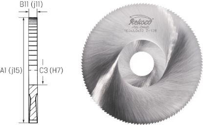 Slika ŽAGA KROŽNA DIN1838B D80x2,5x22mm Z80 HSS    