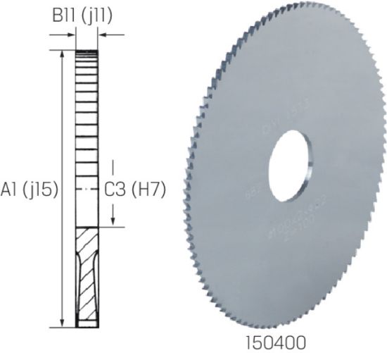 ŽAGA KROŽNA VHM DIN1837A D20x0,3x5mm Z=64