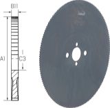 Slika ŽAGA KROŽNA D250x2,0x32mm Z128-HZ/Z6 HSS-Co (2/8/45 + 2/11/63 + (4/9/50)
