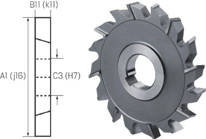 Slika REZKAR KRIŽNI DIN885A D50x5,0x16mm Z12 HSS/Co  