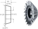Slika Winkelstirnfräser HSS DIN842A/H 50°  63,00 PREMUS