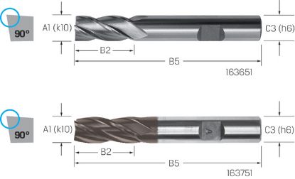 Slika REZKAR PALIČNI DIN844 N D20,0mm Z=4 HSS-Co TiAlN
