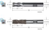 Slika REZKAR PALIČNI DIN844 N D3,0mm Z=4 HSS-Co TiAlN