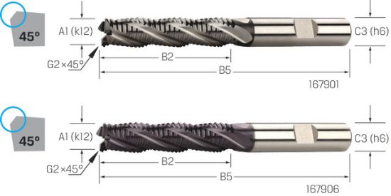 REZKAR PALIČNI KOSMAČILNI DIN844 NR D10,0mm HSS-Co Z=4 - dolgi