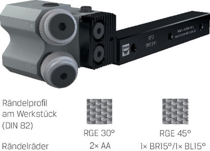 Slika ORODJE-DRŽALO ZA REBRIČENJE RF2 Modell 241-12M, 12x12mm (za kolesa 15x4x8mm)

